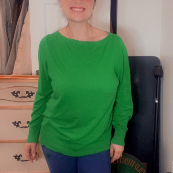 Halogen Apple Green Sweater Women’s Size XXL Comfy Long Sleeve Relax Fit - Picture 2 of 10